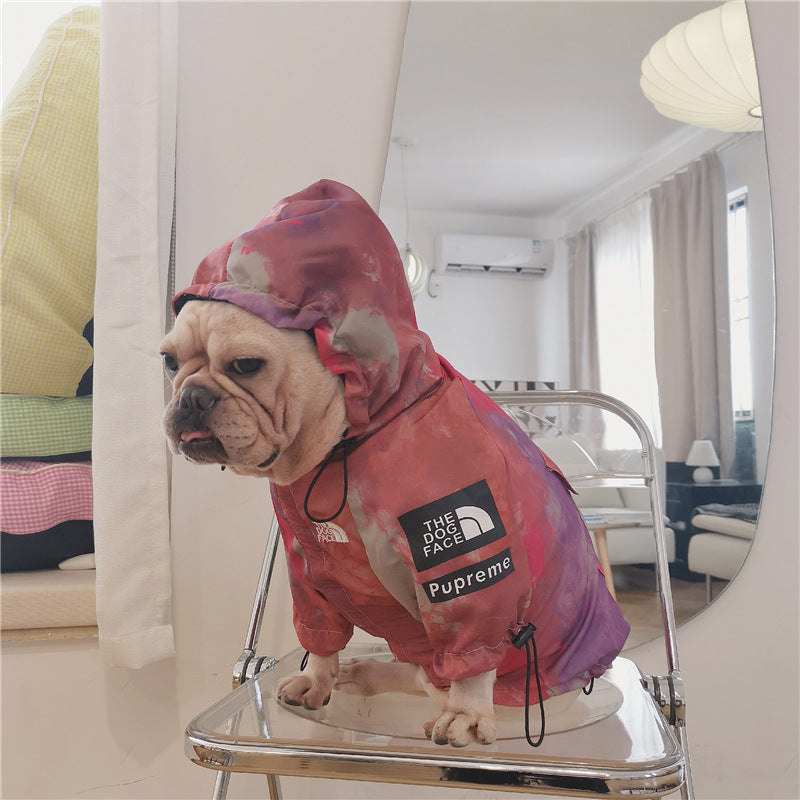 Tendance à la mode : imperméable pour chien coloré et design - Bouledogue Mania