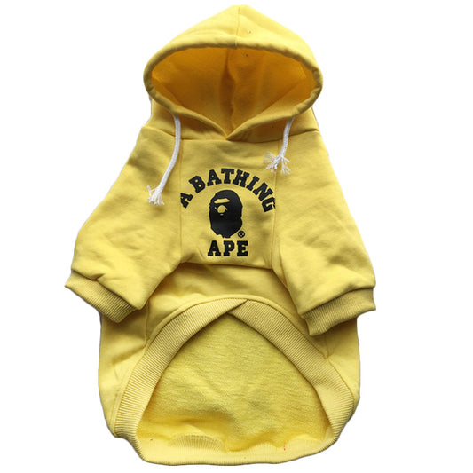 Sweat à capuche jaune - A Barking Pup