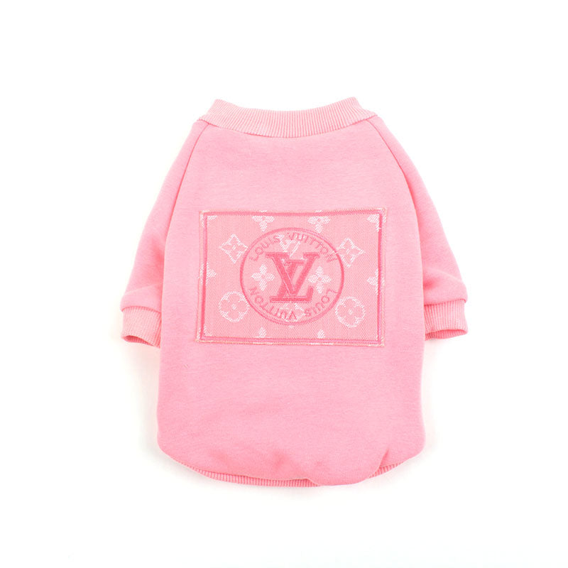 Sweat pour chien rose Louis Vuitton