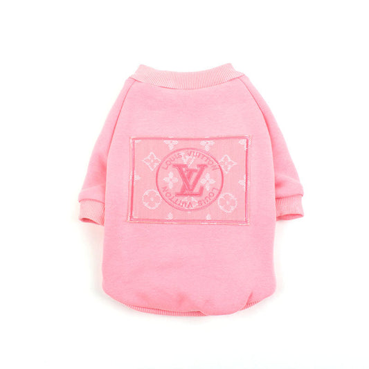 Sweat pour chien rose Louis Vuitton