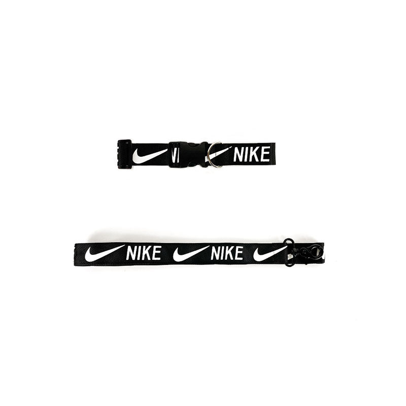 Collier et laisse noir Nike pour chien