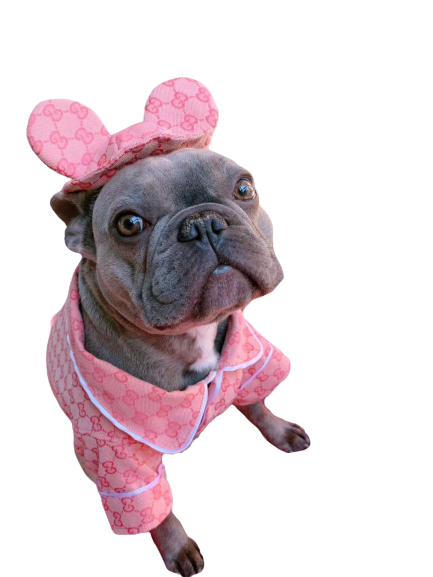 Pawcci Chapeau de pyjama rose