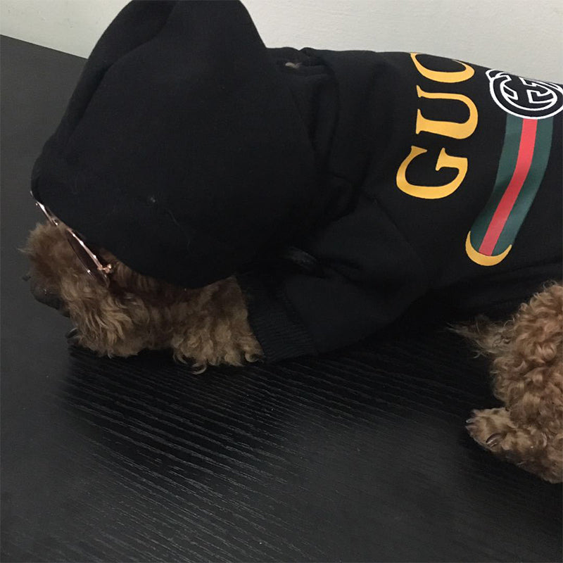 Pawcci - Sweat à capuche noir avec logo