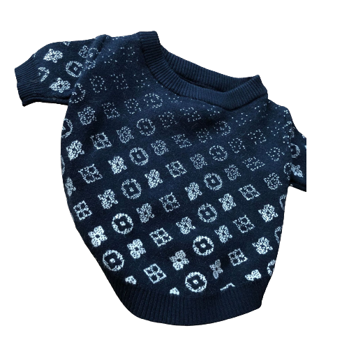 Pull design Louis Vuitton bleu marine