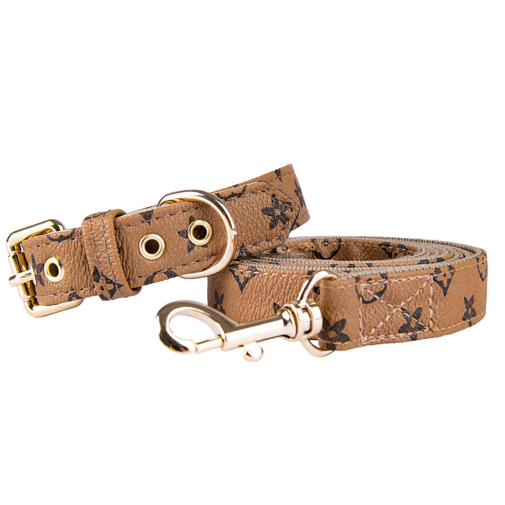 Collier de chien réglable en cuir de PU pour chien et chat. - Bouledogue Mania