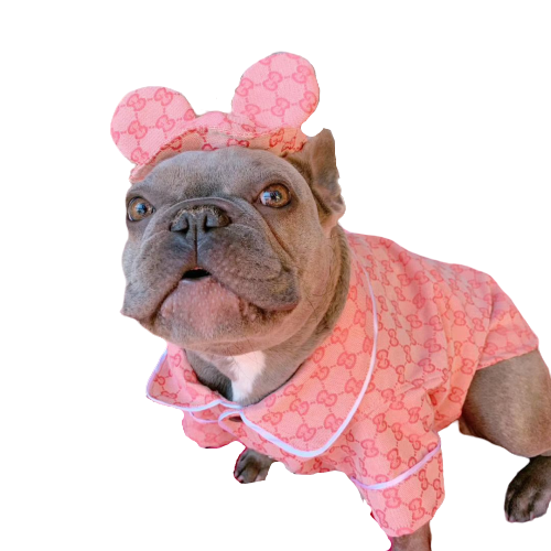 Pawcci Manteau de pyjama rose