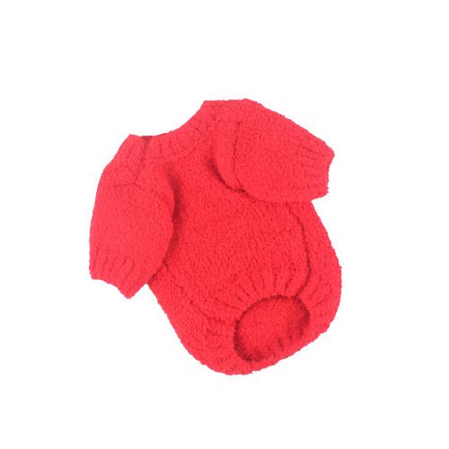 Pull pour chien Chanel Rouge