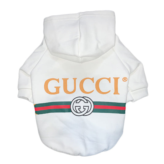 Pawcci White Logo Hoodie