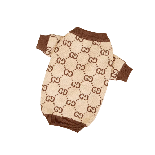 Pull pour chien Gucci marron