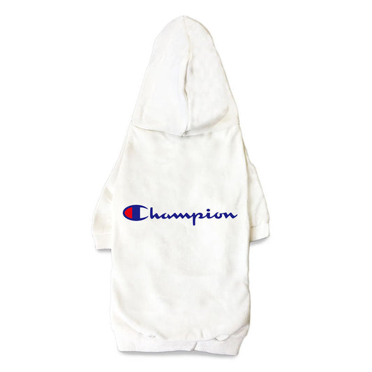 Chowpion - Sweat à capuche blanc