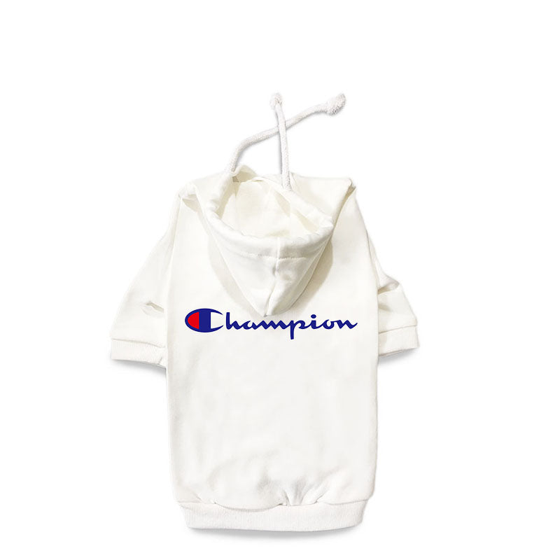 Chowpion - Sweat à capuche blanc