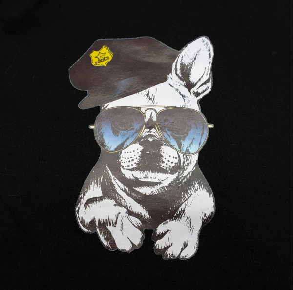 T-shirt pour chien policier