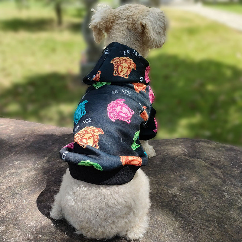 Sweat à capuche Medusa pour chiens de grande taille, petits et moyens chiens et chats - Bouledogue Mania