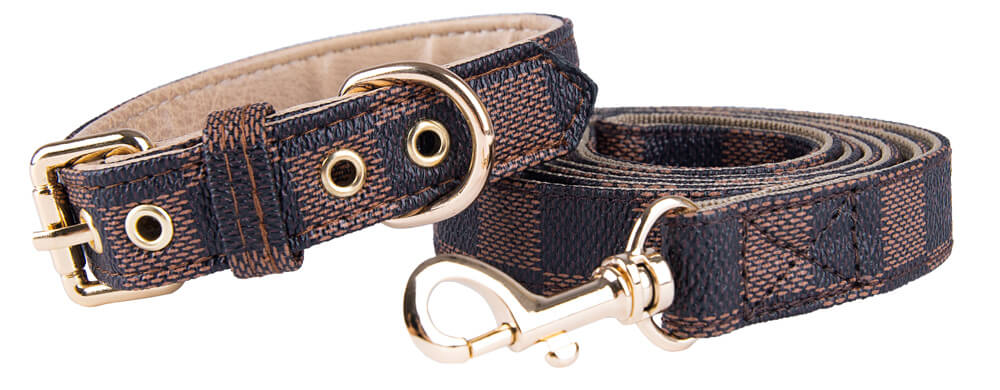 Collier de chien réglable en cuir de PU pour chien et chat. - Bouledogue Mania