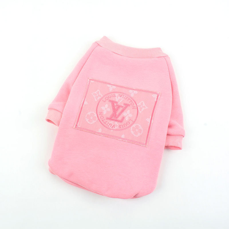 Sweat pour chien rose Louis Vuitton