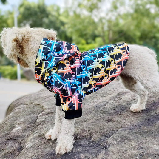 Colorful Classic Fashion Design Hoodie chien - Bouledogue Mania