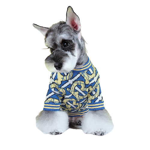 Pull jaune Burberry pour chiens