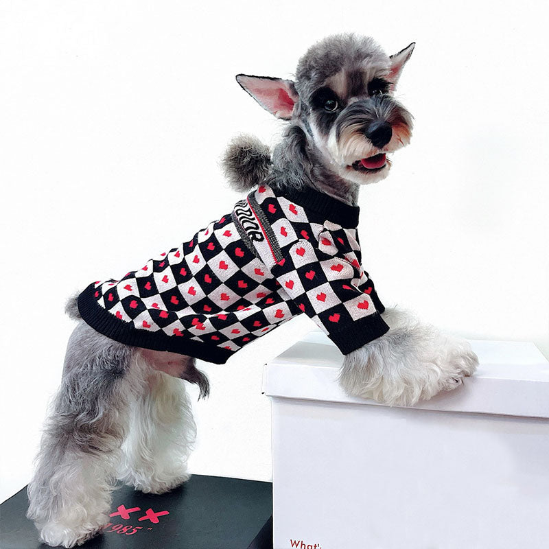 Mode classique automne et hiver pull chien pour petits et moyens chiens et chats W350 - Bouledogue Mania