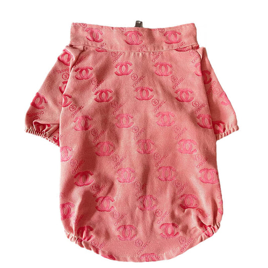 Manteau classique pour chien en canal rose - Bouledogue Mania