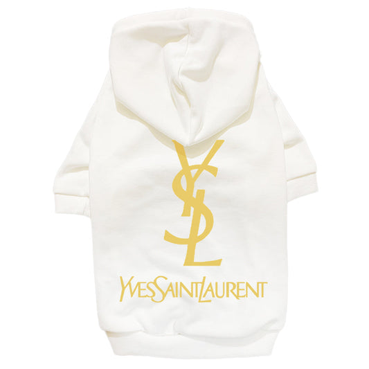 Paw Saint Laurent White Hoodie