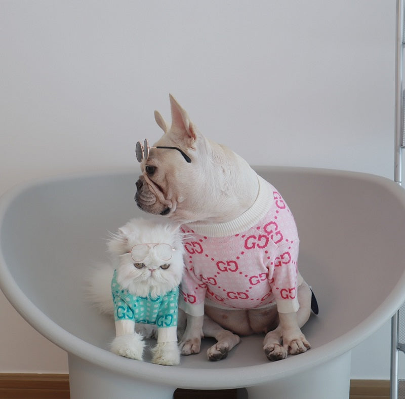 Pull pour chien classique tendance pour petits et moyens chiens et chats - Bouledogue Mania