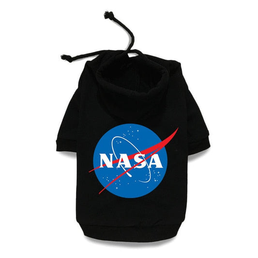 Sweat à capuche noir Nasa